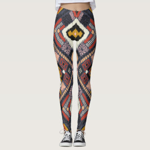 Legging Padrão Aztec do Chevron Africano Tribal