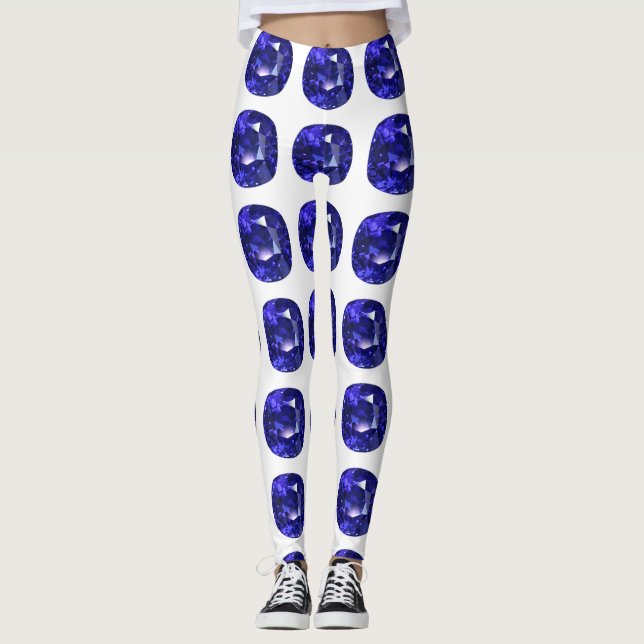 Legging Padrão Azul (Frente)