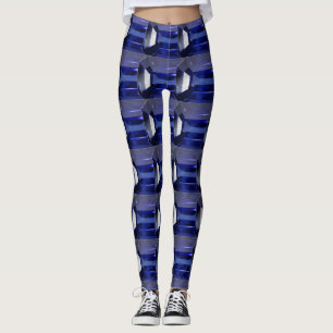 Legging Padrão Azul