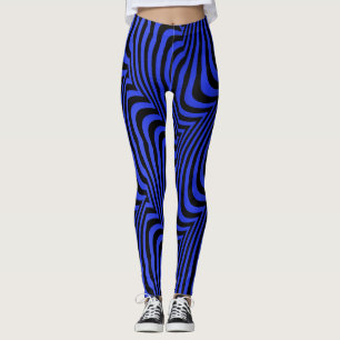 Legging Padrão Azul Elétrico Socialite