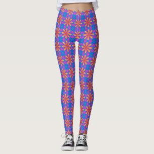 Legging Padrão Blue and Orange Mandala - 8.30.22