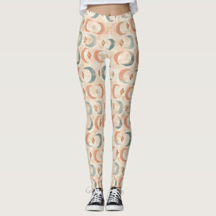 Legging Padrão Boho Celestial Floral Lua (6)