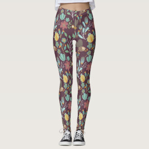 Legging Padrão bonito de Primavera