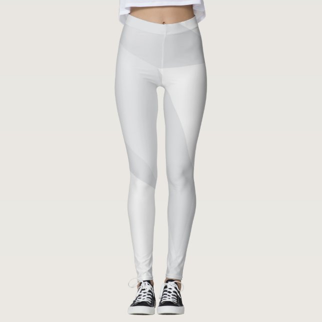 Legging Padrão branco, simples, moderno, urbano, legal, de (Frente)