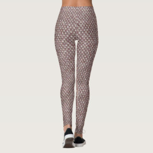 Legging Padrão Brown Herringbone