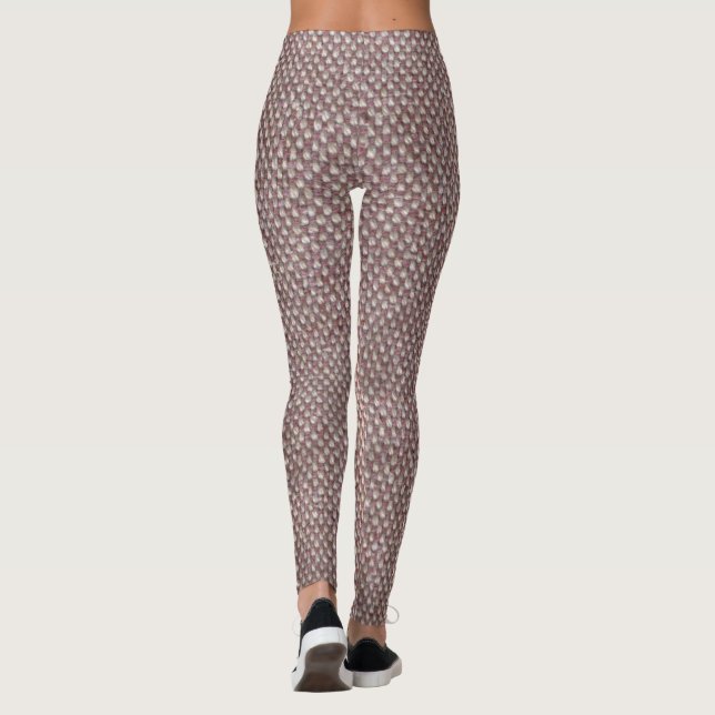 Legging Padrão Brown Herringbone (Verso)