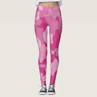 Legging Padrão Camuflado Rosa