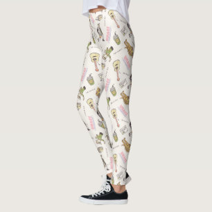 Legging Padrão Cartoon FRIENDS™ Bege