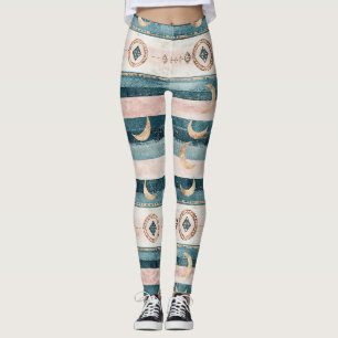 Legging Padrão Celestial do Sudoeste - Estilo Deserto