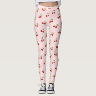Legging Padrão Cereja Coquette