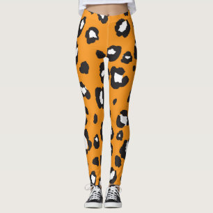 Legging Padrão Clássico de Impressão Leopardo