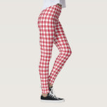 Legging Padrão clássico de Xadrez vermelha e branca<br><div class="desc">O padrão clássico de xadrez vermelha e branca é feito de quadrados vermelhos, brancos e vermelhos claros com linhas finas de branco dividindo os quadrados coloridos. Para ver os padrões design Red and White Xadrez em outros itens, clique no link "Rocklawn Arts" abaixo. Imagem criada digitalmente. Copyright ©Claire E. Skinner....</div>