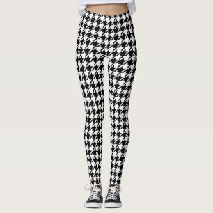 Legging Padrão Clássico Houndstooth