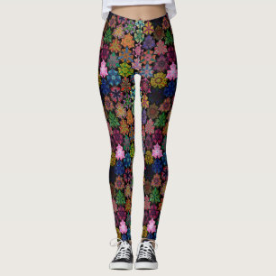 Legging Padrão Colorida Boho Mandala