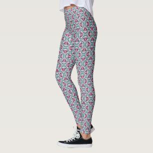 Legging Padrão colorido art déco.