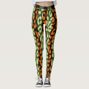 Legging Padrão Colorido da Pele Leopardo #13