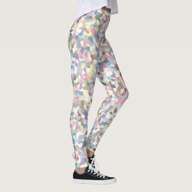 Legging Padrão Colorido de Cristal (Direita)