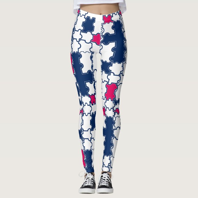 Legging Padrão colorido, elegante (Frente)