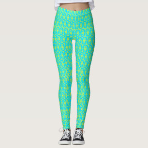 Legging padrão colorido moderno