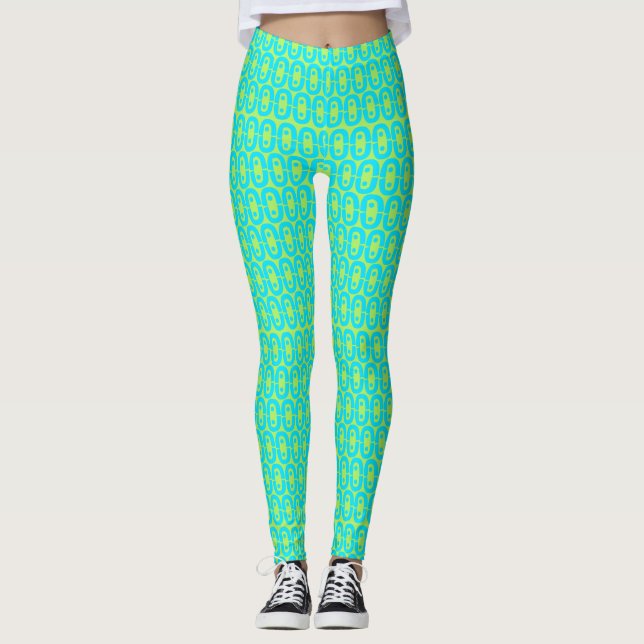 Legging padrão colorido moderno (Frente)