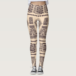 Legging Padrão comercial tribal, étnico, vintage