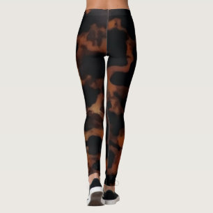 Legging Padrão contínuo de casco de tartaruga, elegante ca