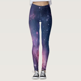 Legging Padrão contínuo de nebulosa cósmica para impressão