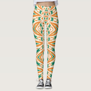 Legging Padrão contínuo multicolorido "Ratti_Creative_Arts
