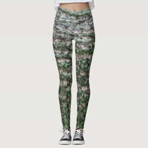 Legging Padrão da árvore de tulipas