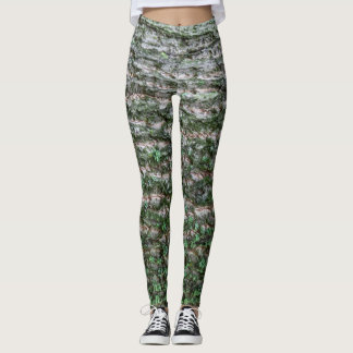 Legging Padrão da árvore de tulipas
