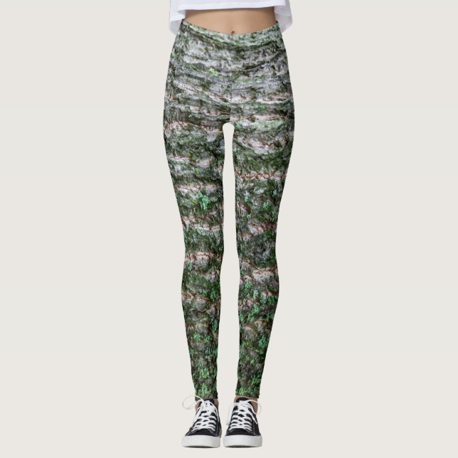 Legging Padrão da árvore de tulipas (Frente)