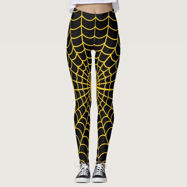 Legging Padrão da Web Spider ~ Clique em "Personalizar ~ P (Frente)