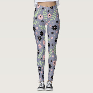 Legging padrão das flores de cereja