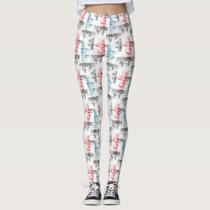 Legging Padrão das mãos do pianista