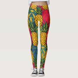Legging Padrão de Abacaxi 