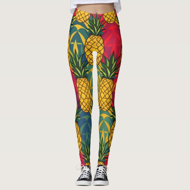 Legging Padrão de Abacaxi  (Frente)
