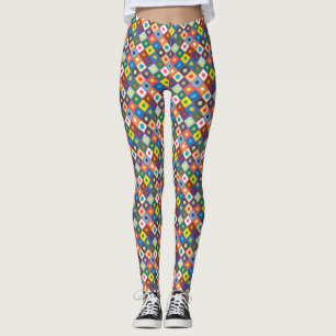 Legging Padrão de abstrato 220524 (45 graus girados)