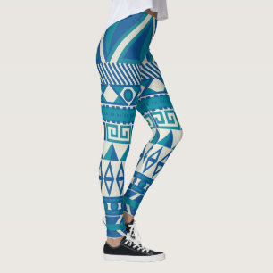 Legging Padrão de abstrato asteca