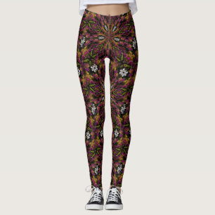 Legging Padrão De abstrato De Cores E Formas