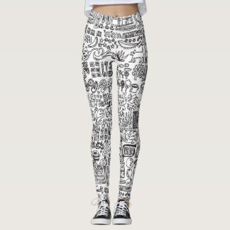 Legging Padrão de abstrato de Geo design.