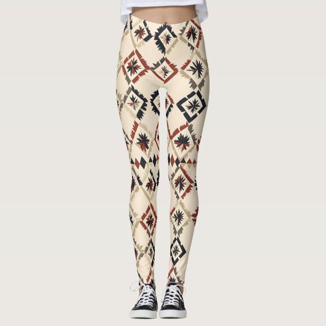 Legging Padrão de Abstrato leve (Frente)