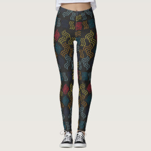 Legging Padrão de abstrato Melhor presente para amantes d