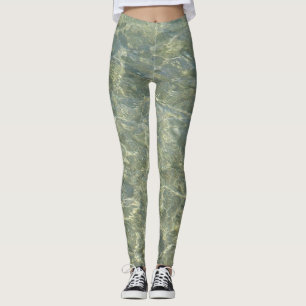 Legging padrão de água das cinzas