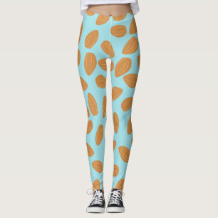 Legging Padrão de amêndoa