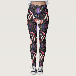 Legging Padrão de animais aquáticos   vida submarina do 