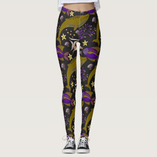 Legging Padrão de animais aquáticos vida submarina do oc