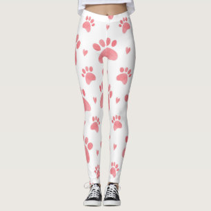 Legging Padrão de Aquarela de Pinturas de Cat