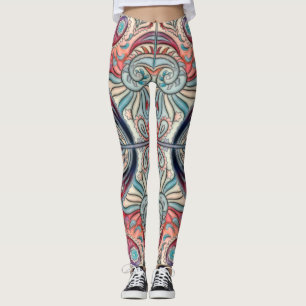 Legging Padrão de Aquarela Oriental II + suas ideias