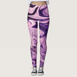 Legging Padrão de arte da galáxia azul