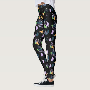 Legging Padrão de Arte Geométrica de 50 Legal Funky